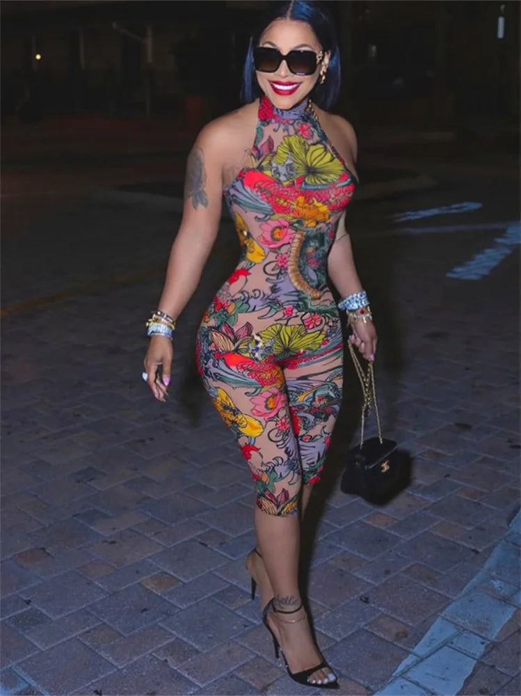 Nibber Summer Trend Backless Romper