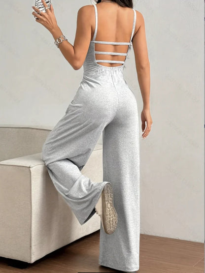 Women's Casual Halter Jumpsuit