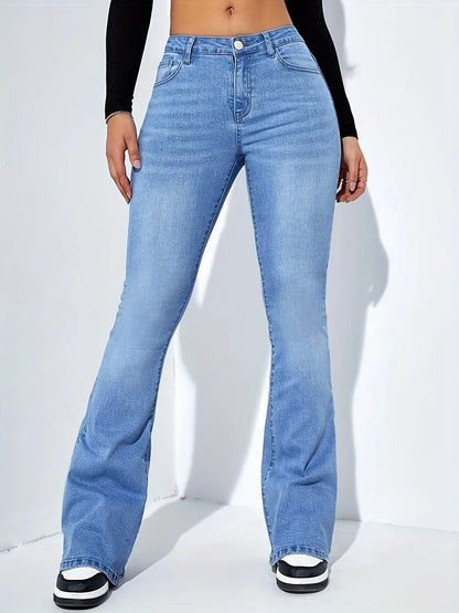 Women's Jeans High Waist Stretch Comfortable Flared Pants Denim Jeans