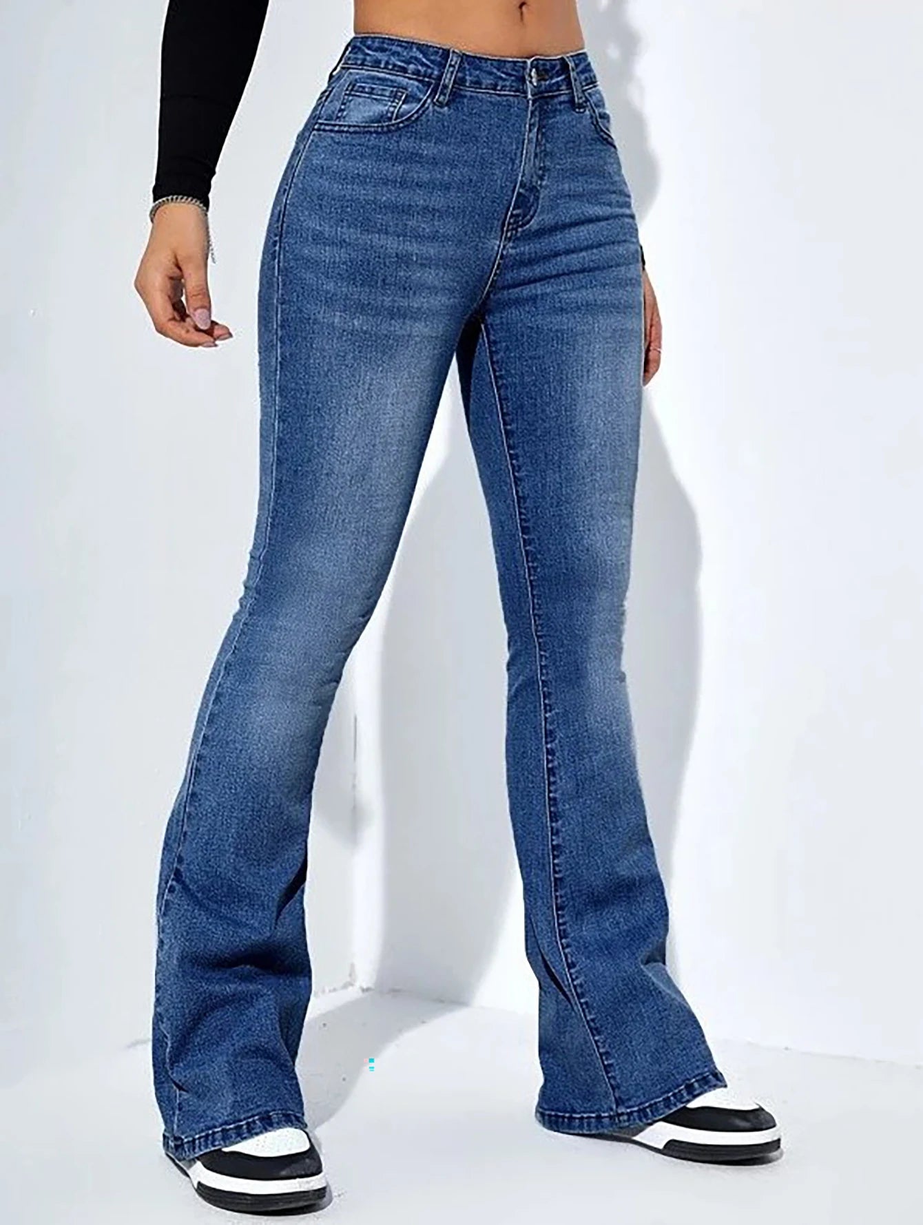 Women's Jeans High Waist Stretch Comfortable Flared Pants Denim Jeans