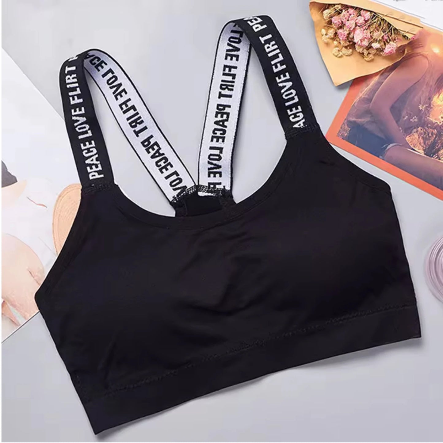 Women Yoga Fitness Seamless Crop Top