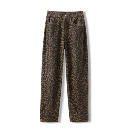 American Vintage Leopard Print Jeans