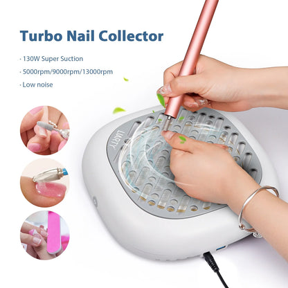 130W Powerful Brushless Nail Dust Collector