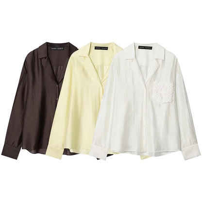 Women's Autumn Shirts Fashion Loose Elegant Office Shirts