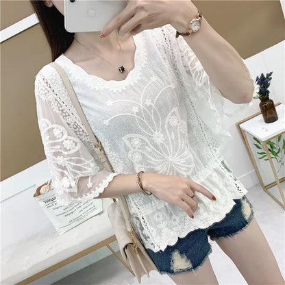Fashion Women Blouses Autumn Chiffon Blouse
