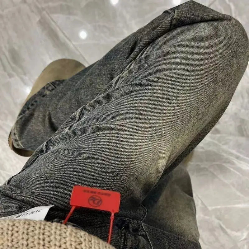 Womens Jeans Straight High Waist Slim Fit Stretch Denim