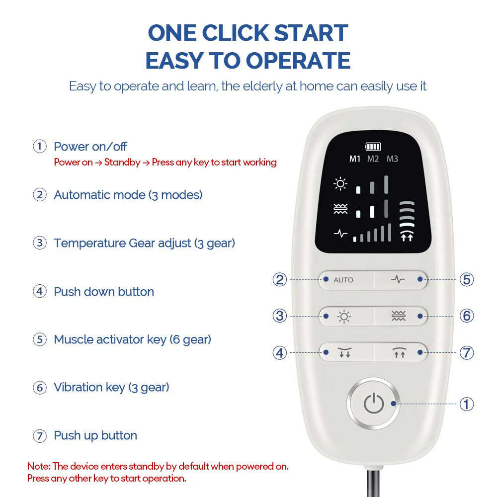 Waist Traction Massager Adjustable Vibration