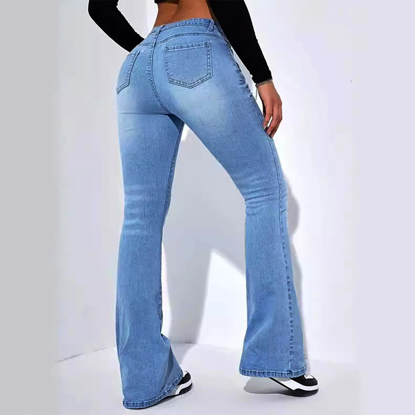 Women's Jeans High Waist Stretch Comfortable Flared Pants Denim Jeans