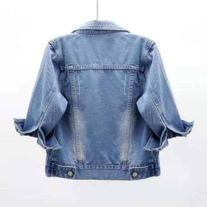 Women Denim Jacket Spring Autumn Short Coat