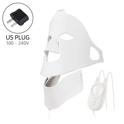Face Neck Silicone LED Mask 7 Colors Light Photon