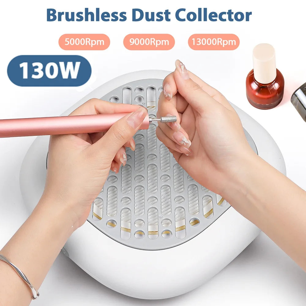 130W Powerful Brushless Nail Dust Collector