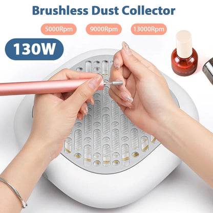 130W Powerful Brushless Nail Dust Collector